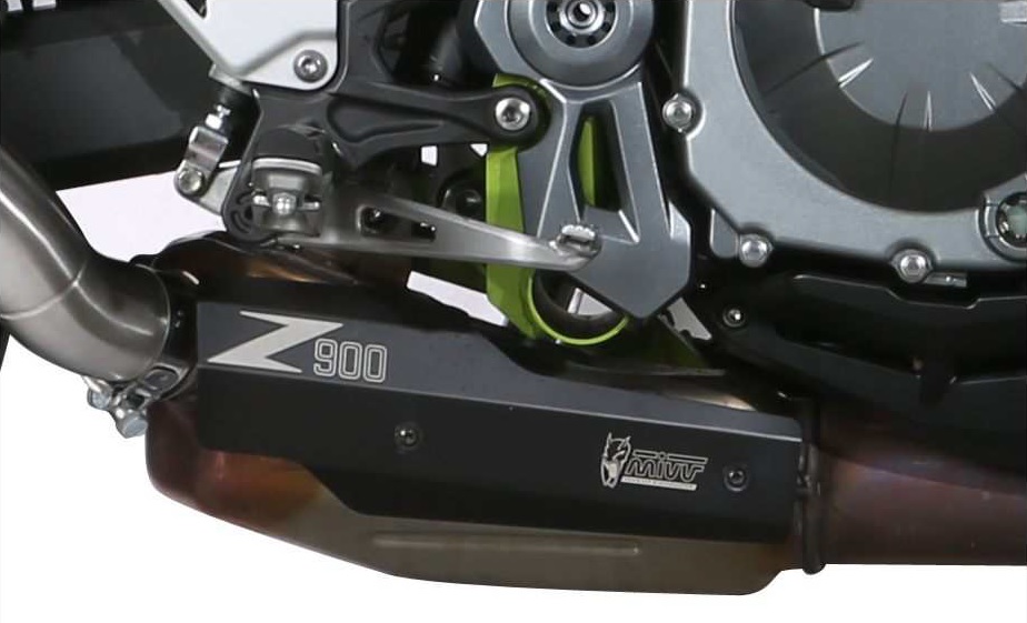 50.CR.037.0-MIVV Hitzeschild Edelstahl schwarz Kawasaki Z 900